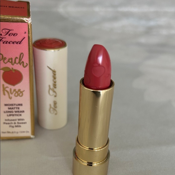 Too Faced Peach Kiss Lipstick - Vibrant Coral - Picture 7 of 8